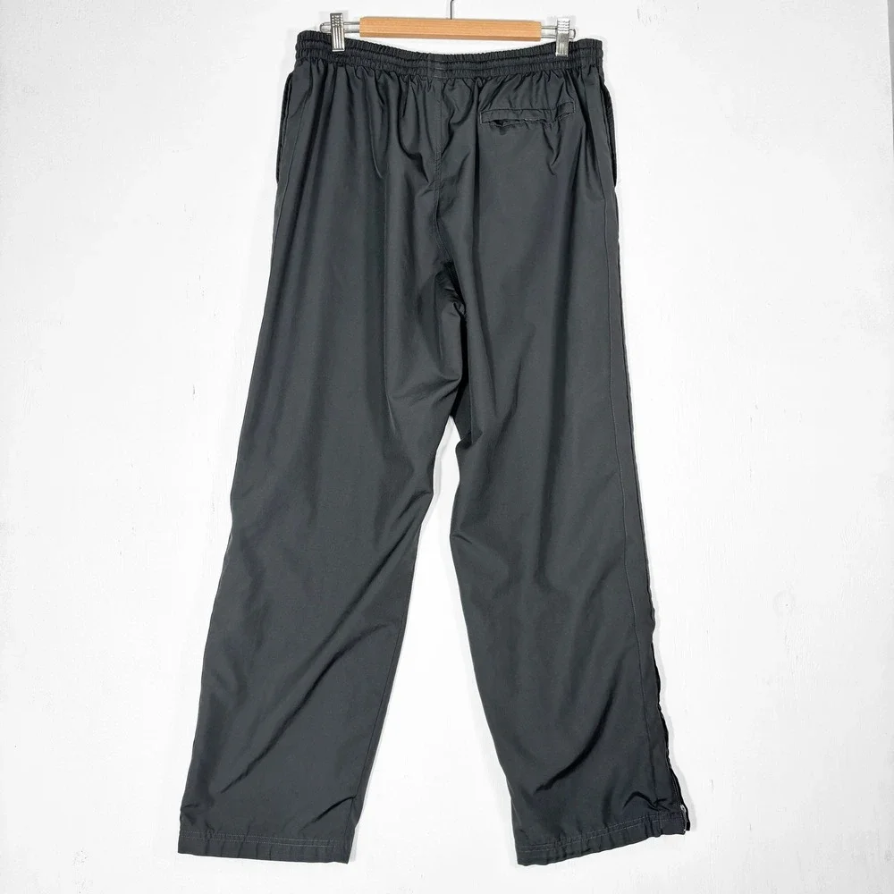 Nike Mens XL Track Pants Grey Mesh Lined Windbreaker Bottoms